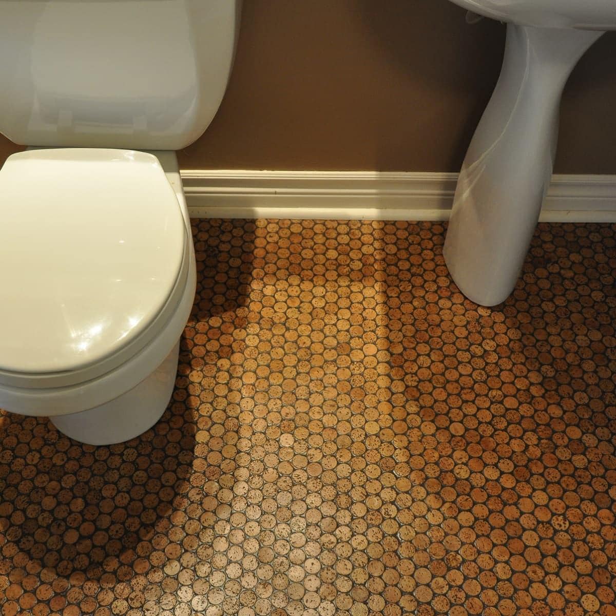 Cork flooring in bathroom deals